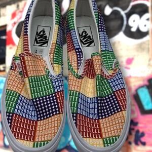 NWT UNISEX M9 W10.5 NWT VANS  Pride Classic Slip-On Multicolor Skater Sneakers